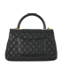 Coco Top Handle, &pound;2,500, Handbags, Black, Caviar Leather, Back view
